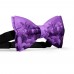 Papion personalizat, model liliac, flori mov